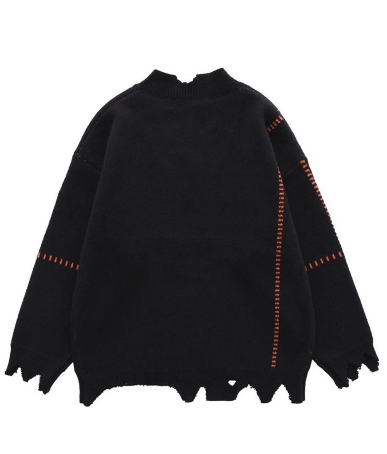 Varsity “A” Distressed Knit Sweater